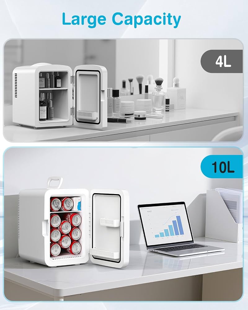 Compact mini fridge
