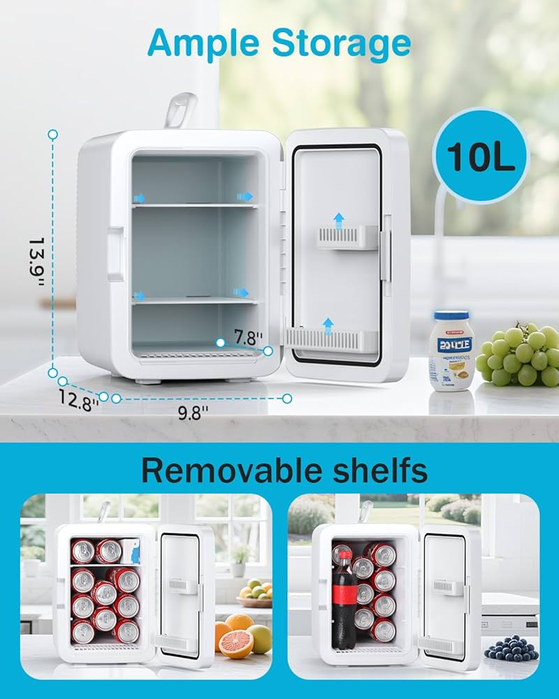Compact mini fridge